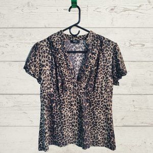 Leopard Print Women's Blouse